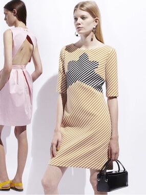 Retail $900 Carven Zig Zag Dress